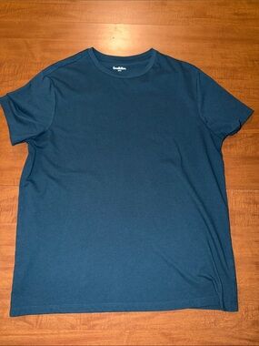 Goodfellow & Co Men's Short Sleeve Crew T-Shirt - Teal Blue